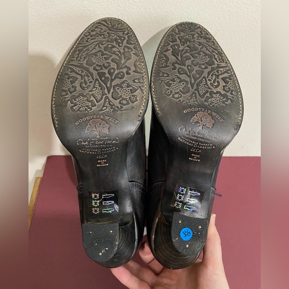 Calf height Victorian style leather boots - size 8.5 - Picture 5 of 8